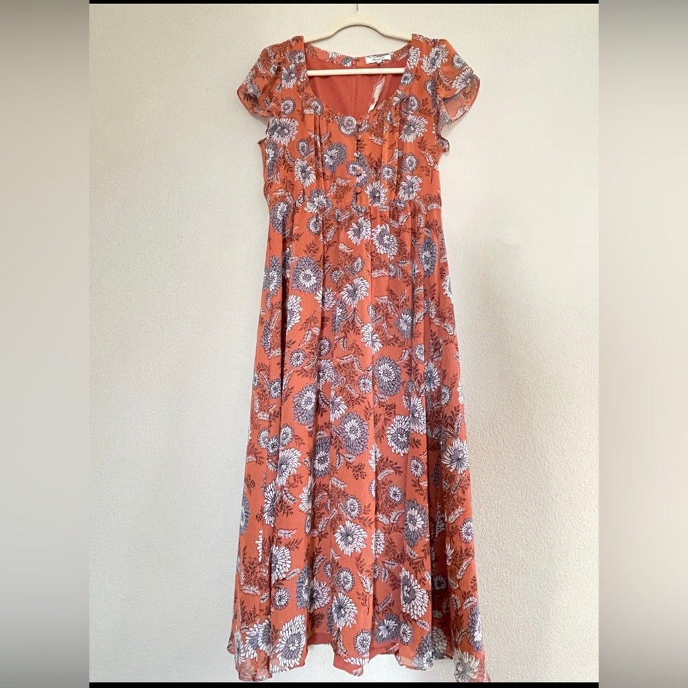 NWT Madewell Floral Maxi Dress Size 8